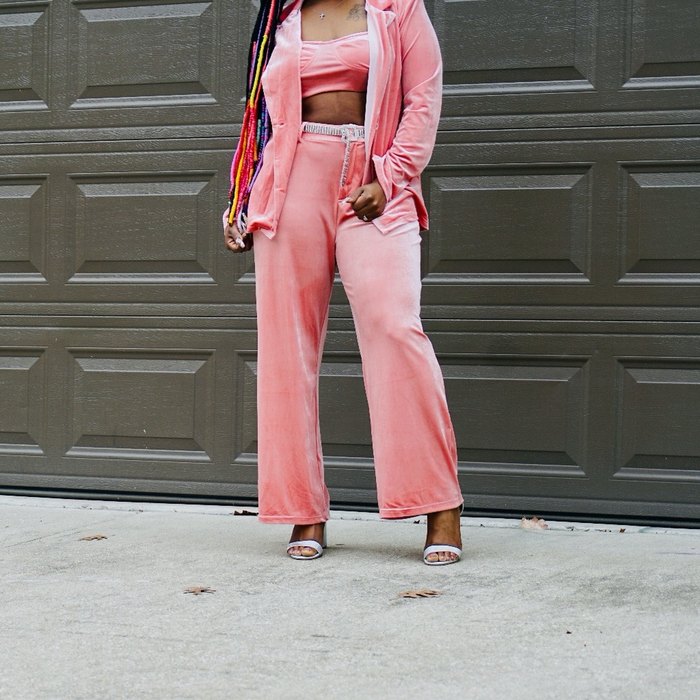 PINK BLAZER SET